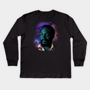 Kings Never Die: Marvin Gaye Kids Long Sleeve T-Shirt